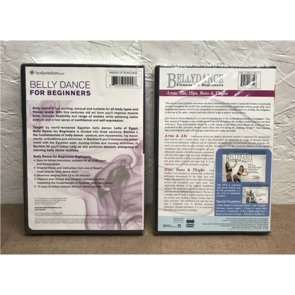 New! Lot of 2 DVDs Belly Dance for Beginners & Bellydance Fitness for Beginners - Picture 2 of 6